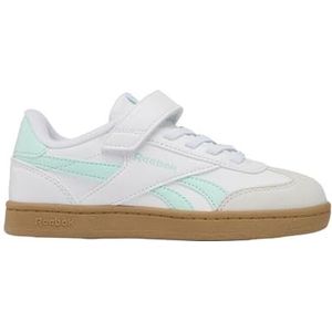 Reebok Unisex kinderen Smash Edge Elastic & Top Strap Sneakers, White Glitchaqua Sgum1, 27 EU