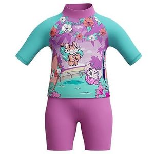 Speedo Learn To Swim Sun Protection Top & Shorts | Junior Girls | Vakantie Wear | UV-bescherming tweedelig badpak voor meisjes en jongens