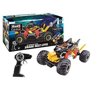 Revell Control Shark Next Level I met haai-design, stoomeffecten en LED-verlichting, li-ion-accu en USB-oplader inbegrepen, 2,4 GHz afstandsbediening, tot 15 km/u snel, vanaf 8 jaar