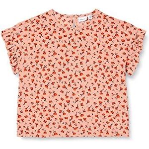 NAME IT Nkfhanah SS Top T-shirt voor meisjes, Double Cream, 116 cm