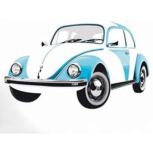 BRISA VW Collection Volkswagen Kever Wandsticker- Blauw