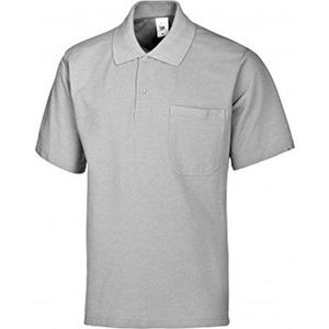 BP 1612-181 poloshirt van duurzaam gemengd weefsel lichtgrijs, maat XS