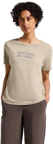 Street One - Dames Shirt - Beige - Gewassen Look