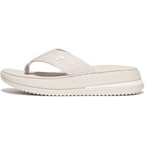 Fitflop Dames SURFF tweekleurige singelband teenpost sandalen, Parijs Beige, 42 EU, Parijs Beige, 43 EU