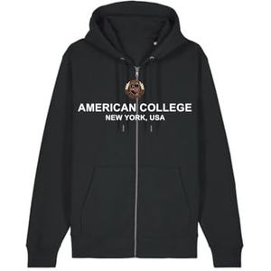 AMERICAN COLLEGE USA Sweatshirt met ritssluiting, zwart, 16 jaar, Blauw, 16 ans