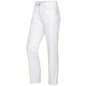 BP 1759-558-0021-XLn Unisex Cargo-jeans jeans stijl met verstelbaar elastiek achter, 65% katoen/35% polyester, wit, XLn maat