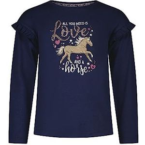 SALT AND PEPPER T-shirt voor meisjes en meisjes, met opdruk 'Horse 'Horse', True Navy, 140/146 cm
