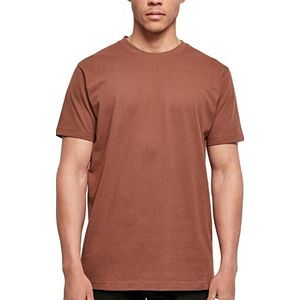 Build Your Brand Heren T-shirt ronde hals Tee, basic bovendeel voor mannen verkrijgbaar in vele kleuren, maten XS - 5XL, bark, L