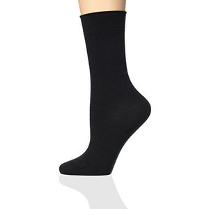 Dim Sokken van modal-katoen dames x2, zwart, 35-38 EU