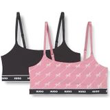 HUGO - 50545712 - Set van Twee Topjes - Zwart - Roze - Homewear - Katoen