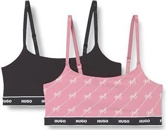 HUGO - 50545712 - Set van Twee Topjes - Zwart - Roze - Homewear - Katoen