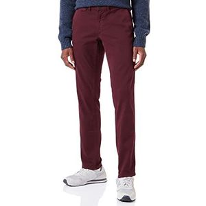 camel active Madison Chino Herenbroek, slim fit, rood, 31W / 32L