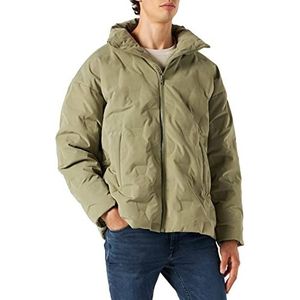 Wrangler Men's Brand Down Puffer Jacket, Deep Lichen Green, Large