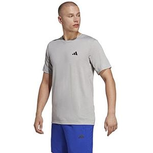 adidas Train Essentials Comfort Training T-shirt voor heren, Medium grijs heide/wit/zwart, L