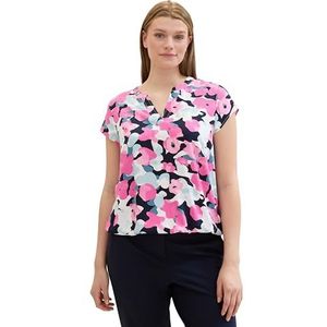 TOM TAILOR Damesblouse, 35290 - roze kleurrijk bloemendesign, 46 NL