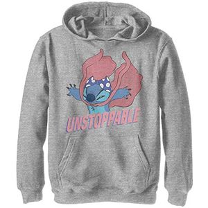 Disney Lilo & Stitch Unstoppable Stitch Jeugdtrui met capuchon, sport heide, midden, sport september, sport heide, M, Sportieve heide, M