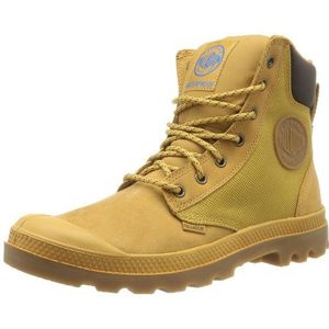 Palladium Pampa Sporcuf H Herensneakers, Geel Jaune Gold Mid Gum, 40 EU