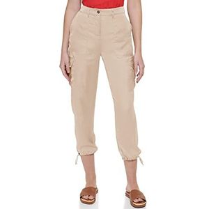 DKNY Joggingbroek voor dames, met cargozakken en trekkoordje, wheat, 40