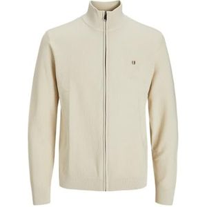 JACK & JONES Heren Jprblurony Knit Cardigan Ln, wit (whitecap gray), XS