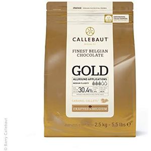 Callebaut GOLD Karamel Chocoladecouverture, Callets 2,5 kg, bakchocolade, chips