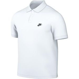 Nike Heren M Nk Club Ss Polo Pique, White/Black, FN3894-100, L