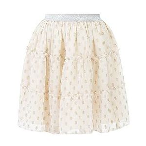 faina Meisjes (Kids) minirok 26727381, wolwit met gouden stippen, 140, Wolwit met gouden stippen, 140 cm