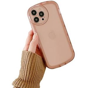 CLIPPER GUARDS Ontworpen voor iPhone 14 Pro, verbeterde camerabescherming, stootvaste vloeibare siliconenrubberen telefoonhoes, afdekking voor 14 Pro 6,1 inch (roze)