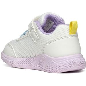 Geox B SPRINTYE Girl D Sneakers voor babymeisjes, wit/multicolor, 20 EU, Wit Multicolor, 20 EU