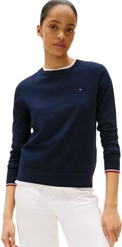 Tommy Hilfiger - Co Jersey Stitch C-nk Ls SWT Ww0ww44984 - Pullover - Dames