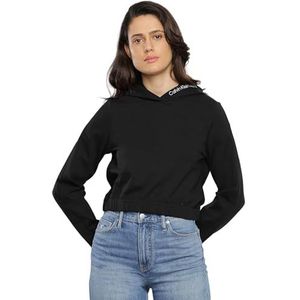 Calvin Klein L/S gebreide tops voor dames, Zwart (Ck Zwart), L
