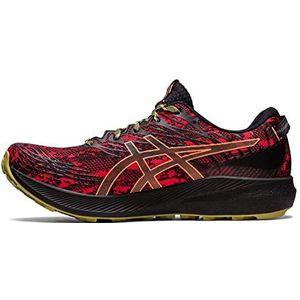 ASICS Fuji Lite 3 F401 hardloopschoenen voor hardlopen, elektrisch rood zwart, 46.5 EU