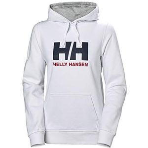 Helly Hansen W Hh logo hoodie, damessweater met capuchon, wit, S