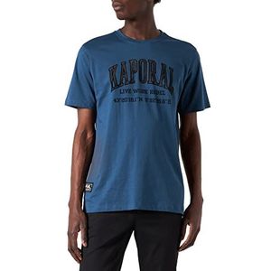Kaporal Heren T-shirt, model brock-kleur, petrol-maat