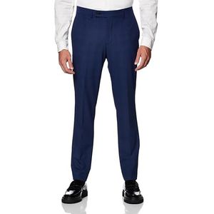 DKNY Heren moderne pasvorm, high-performance pak apart klassieke broek, blauw geruit, 52 tall