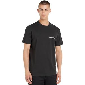 Calvin Klein Jeans Heren Institutioneel T-shirt S/S gebreide tops, zwart, L