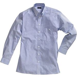 Pionier 1130-46 overhemd ""Business Fashion"" gestreept maat in marine blauw/wit, 46