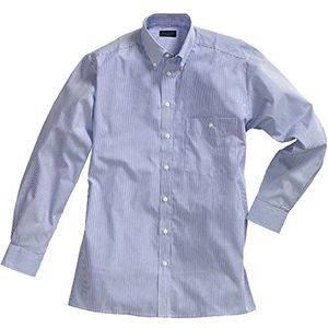 Pionier 1130-46 Shirt Business Fashion gestreept Maat 46 in marine blauw/wit