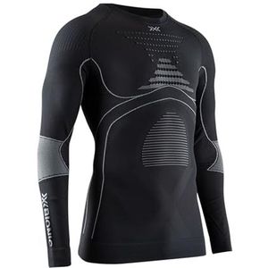 X-Bionic Energy Accumulator Origins Long Sleeve Shirt Heren Compressie Jersey Ondergoed, Charcoal/Pearl Grey, FR: 2XL (maat fabrikant: XXL)