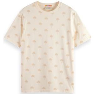 Scotch & Soda Mini AOP T-shirt voor heren, Shell 1536, XL