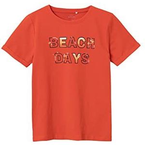 NAME IT T-shirt voor jongens, spicy orange, 128 cm
