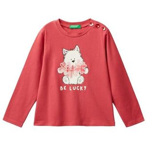 United Colors of Benetton T-shirt M/L, Roze, 5 jaar