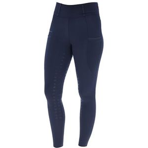 Covalliero Riding Tights HighWaist, rijlegging, rijbroek, donkerblauw, maat 32/34, polyamide, dames, met telefoonzakje, brede tailleband