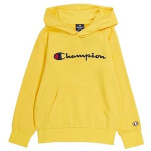 Champion Legacy Icons B-Ultralight Spring Terry Sweatshirt met capuchon voor kinderen en jongens, Geel, 7-8 jaar