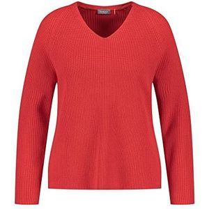 Samoon dames trui, power rood, 54 NL