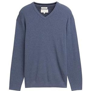 TOM TAILOR heren trui, 18964 - Vintage Indigo Blauw Melange, XXL