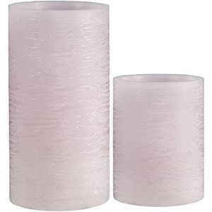 Pauleen 48116 Cosy Lilac Candle waskaars met batterij met timerfunctie 6 uur timer waskaars met batterij set van 2
