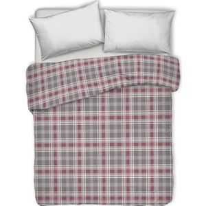 PENSIERI DELICATI Sprei voor tweepersoonsbed, 260 x 280 cm, eenpersoonsbed, 100% piqué-katoen, ideaal als sprei voor tweepersoonsbed, patroon Ben Taupe, 100% Made in Italy