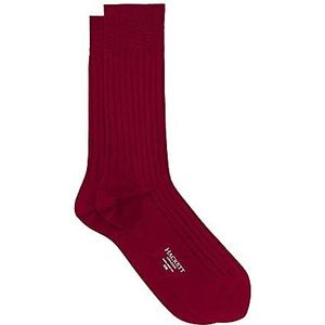 HACKETT LONDON Heren SOLID Socks, 272DARK RED, S/M, 272DARK RED, Small