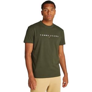 Tommy Jeans S/S T-shirt voor heren, Groen (Vermoeidheid Groen), XS