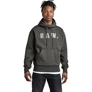 G-STAR RAW Heren Vulcanic RAW Loose HDD Sw Hooded Sweatshirt, Grijs (cloack A612-5812), S